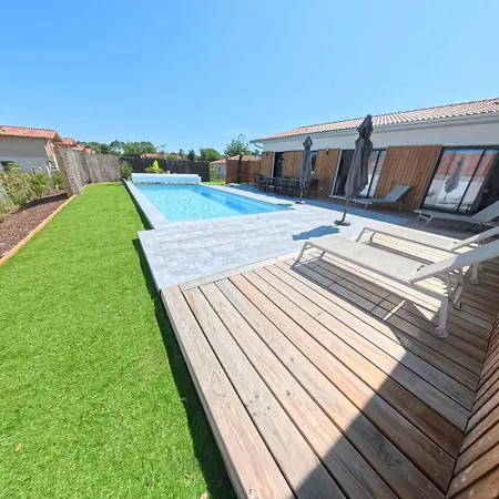 Appartamento Chrisaline, 5 Ch, 10-15 Pers, Clim, Piscine Chauffée, équipements Premium Moliets-et-Maa